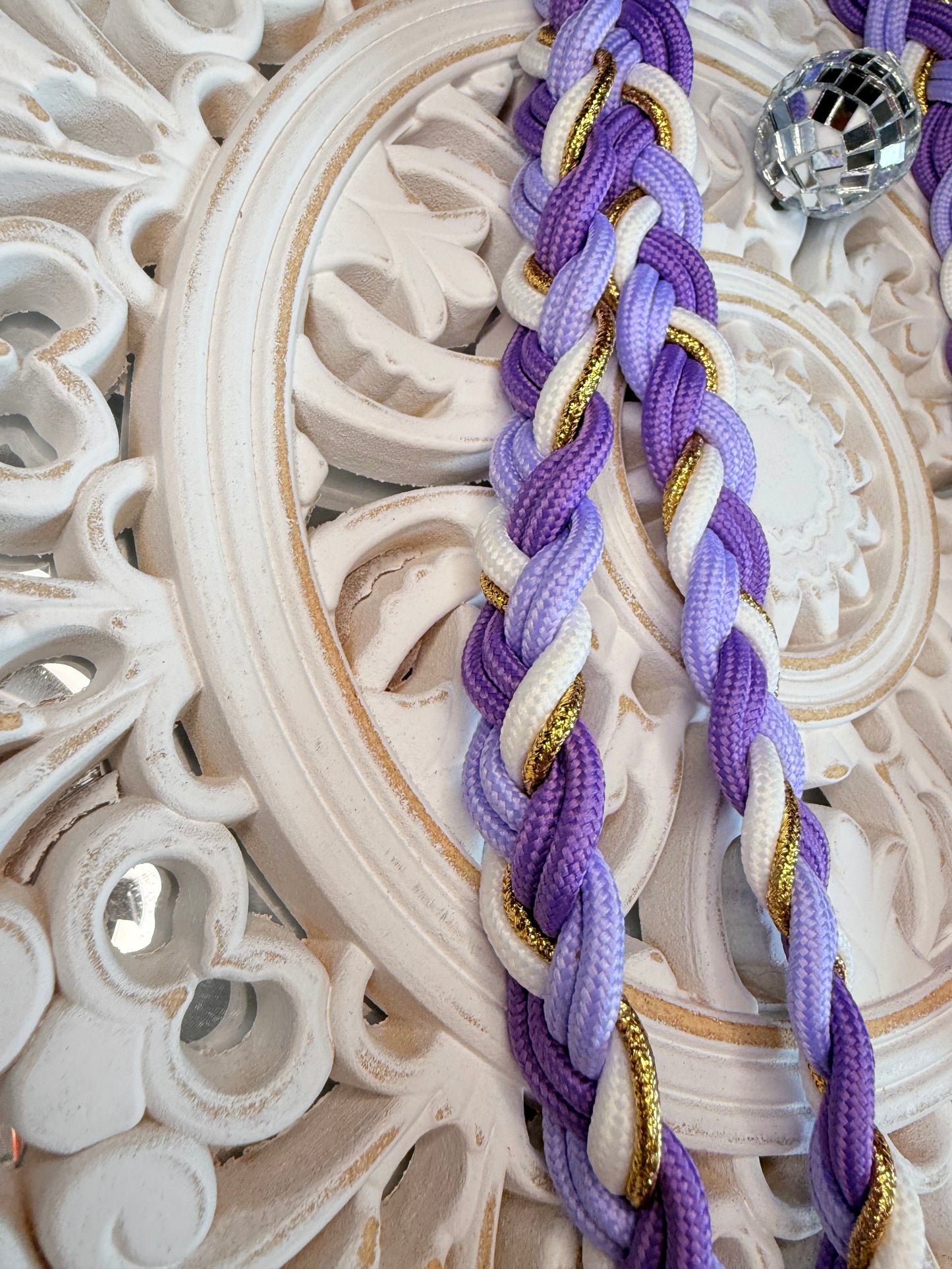 NEU geflochtene Handykette lila