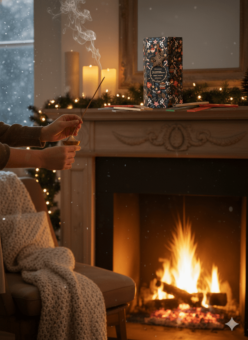 Adventskalender mit 240 Räucherstäbchen – 24 festliche Düfte
