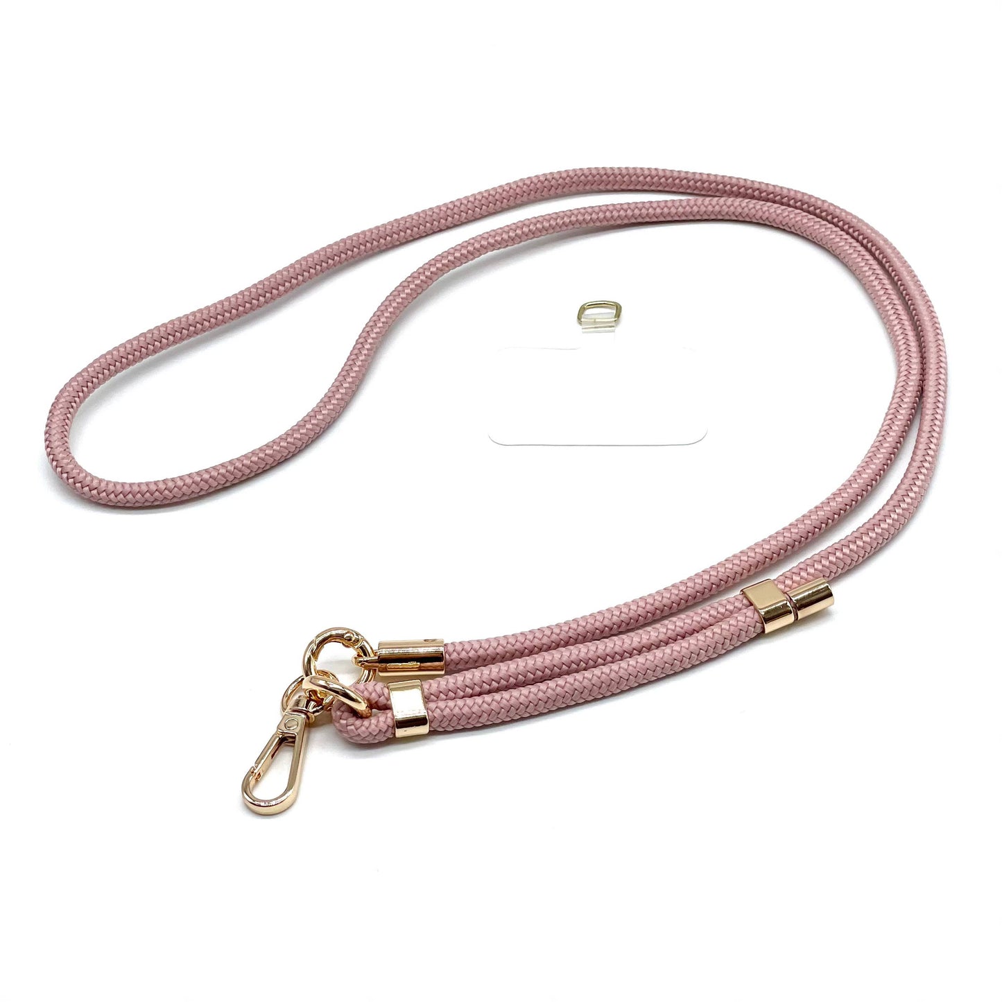 Handykette lang altrosa gold