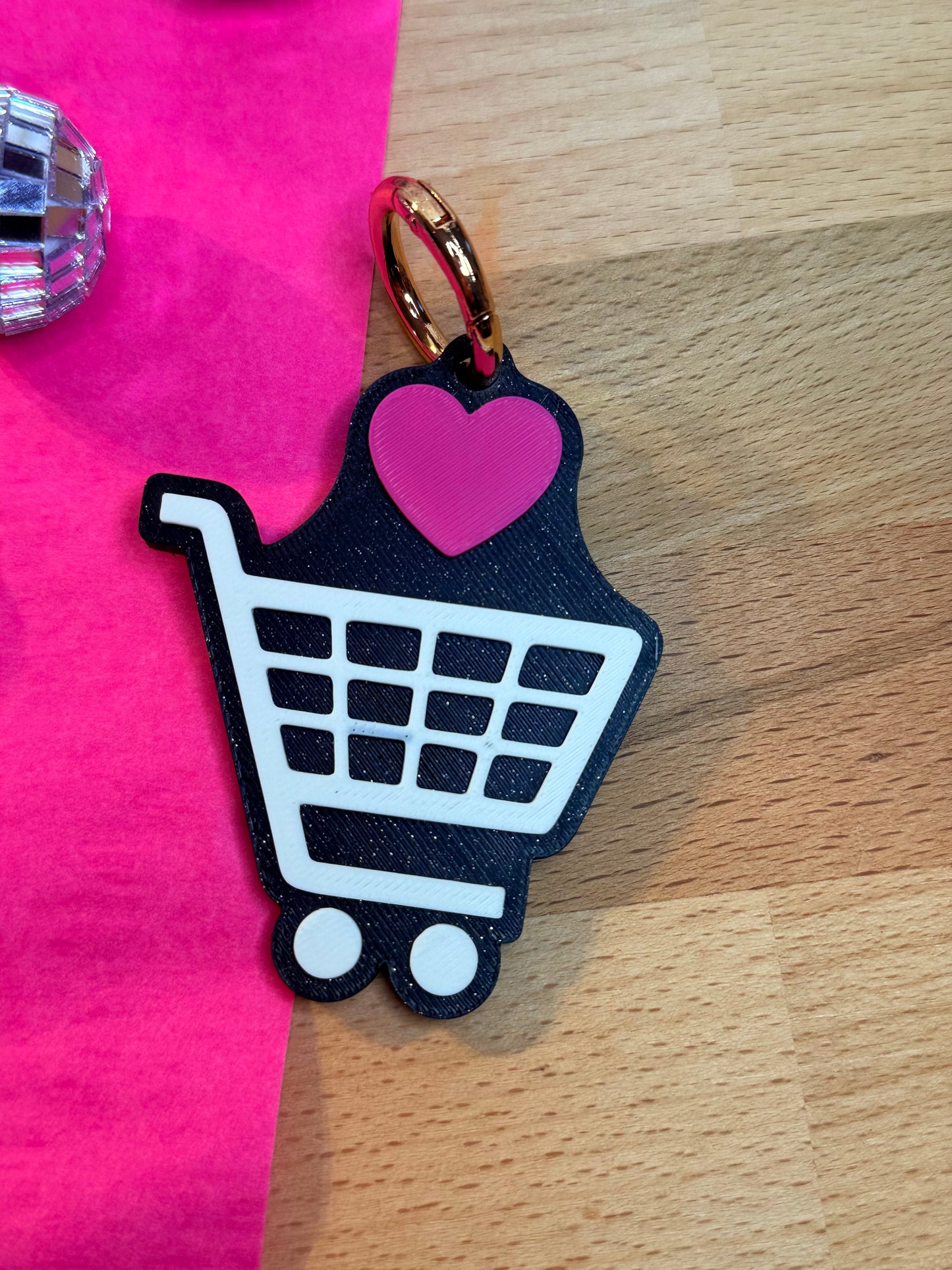 NFC-Tag-Anhänger Online Shop mit Glitzer Effekt