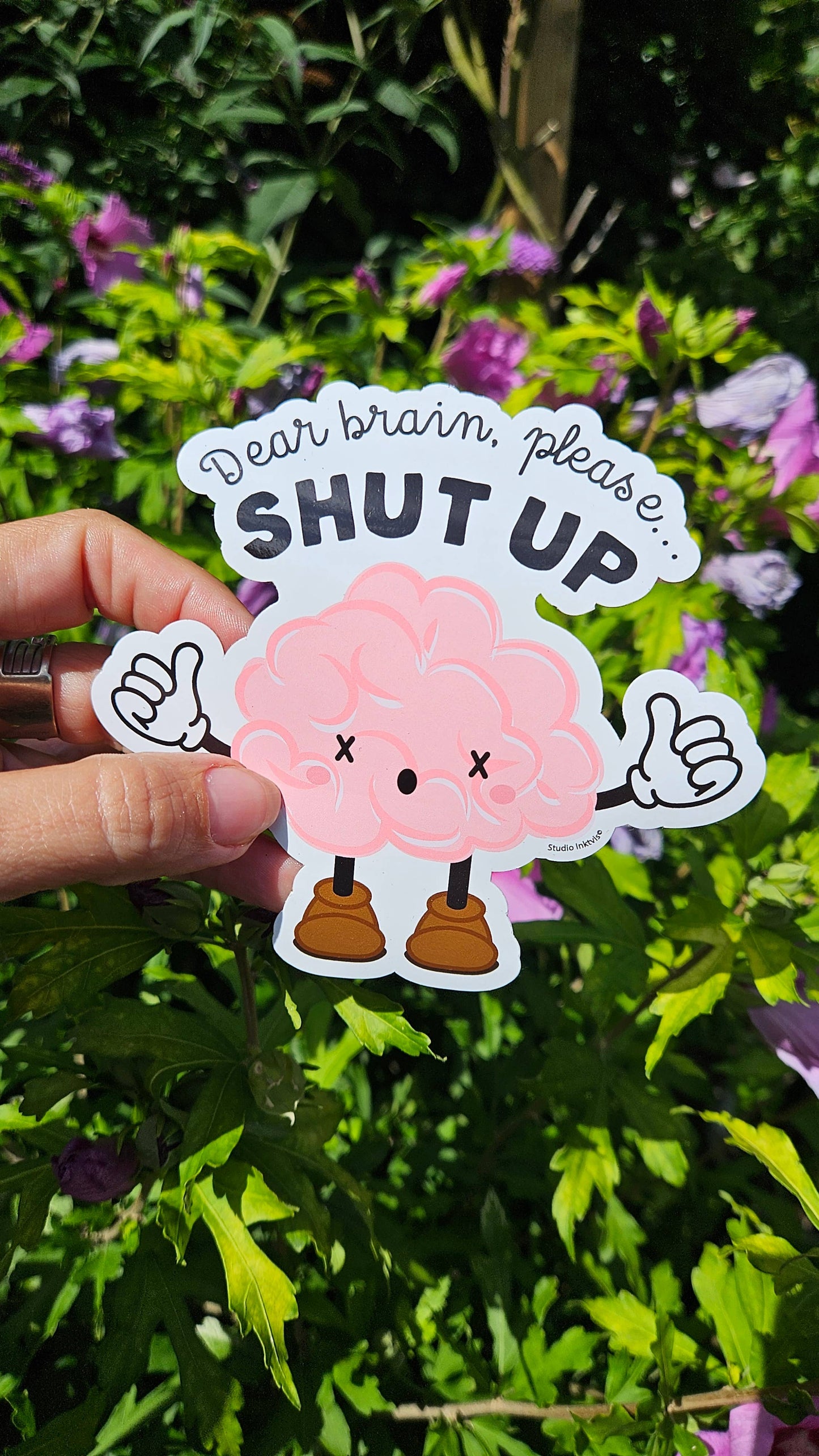 Sticker Dear Brain, bitte halt die Klappe