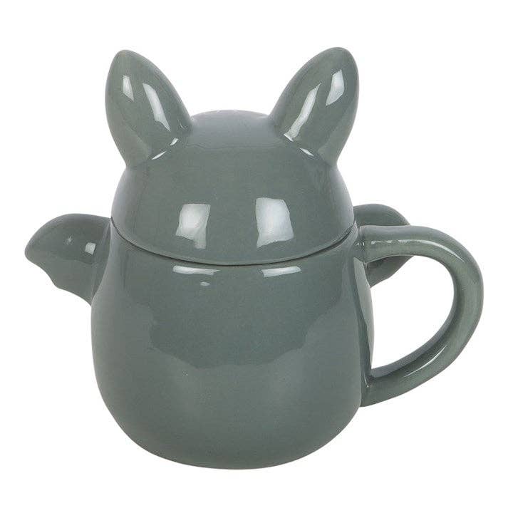 Niedliche Fledermaus-Halloween-Tasse mit Deckel