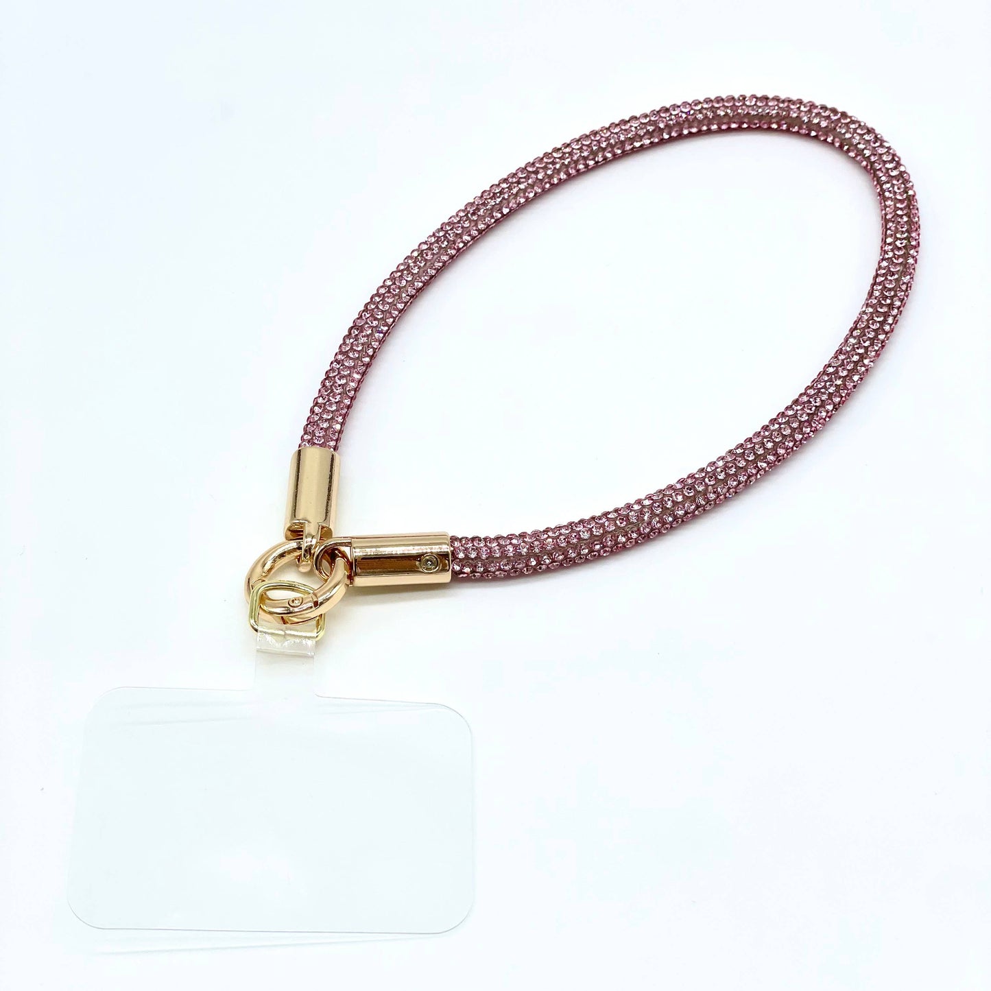 Handykette kurz Glitzer Rosa