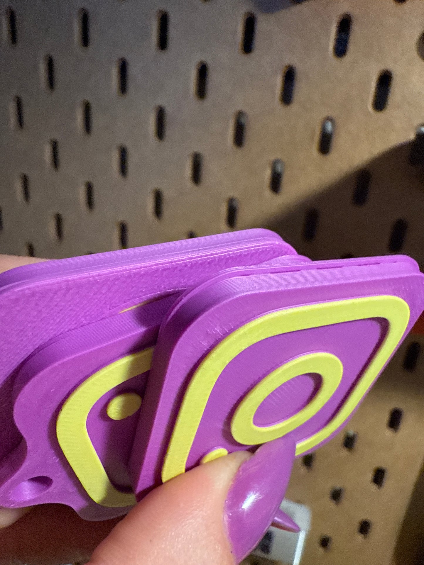 NFC-Tag-Anhänger – B Ware lila - Limette