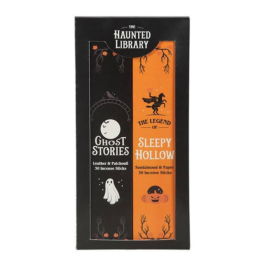 Set mit 2 „Haunted Library“ Halloween-Räucherstäbchen-Packungen