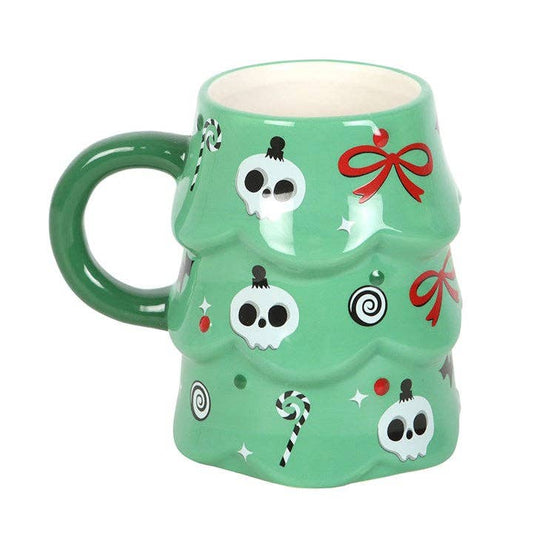 Fröhliche Creepmas Gothic Weihnachtsbaum Tasse