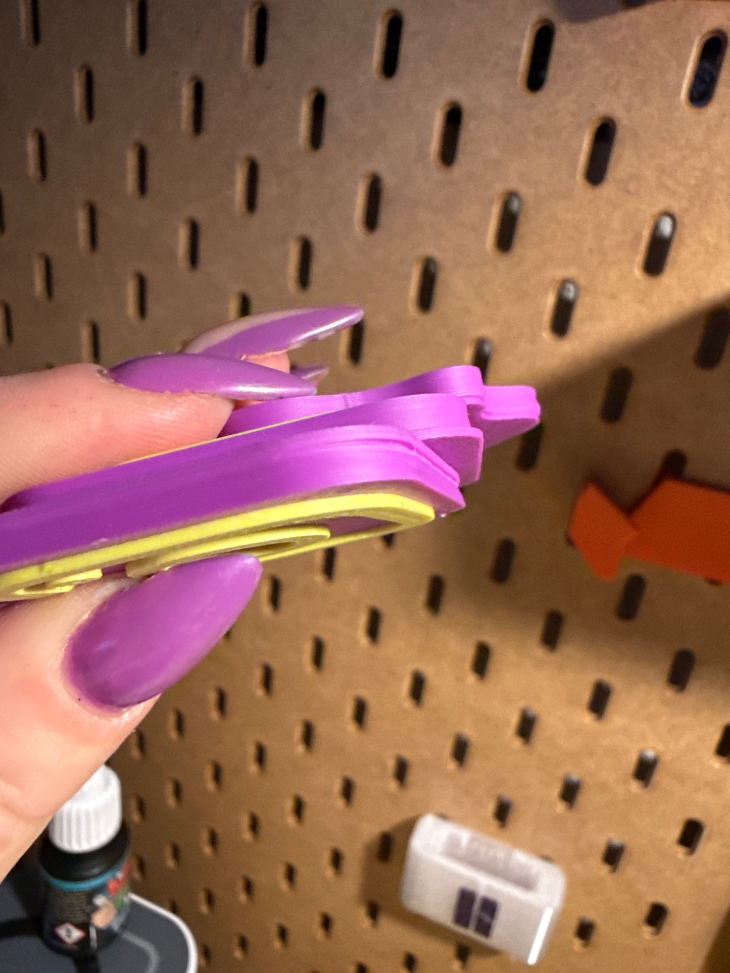 NFC-Tag-Anhänger – B Ware lila - Limette