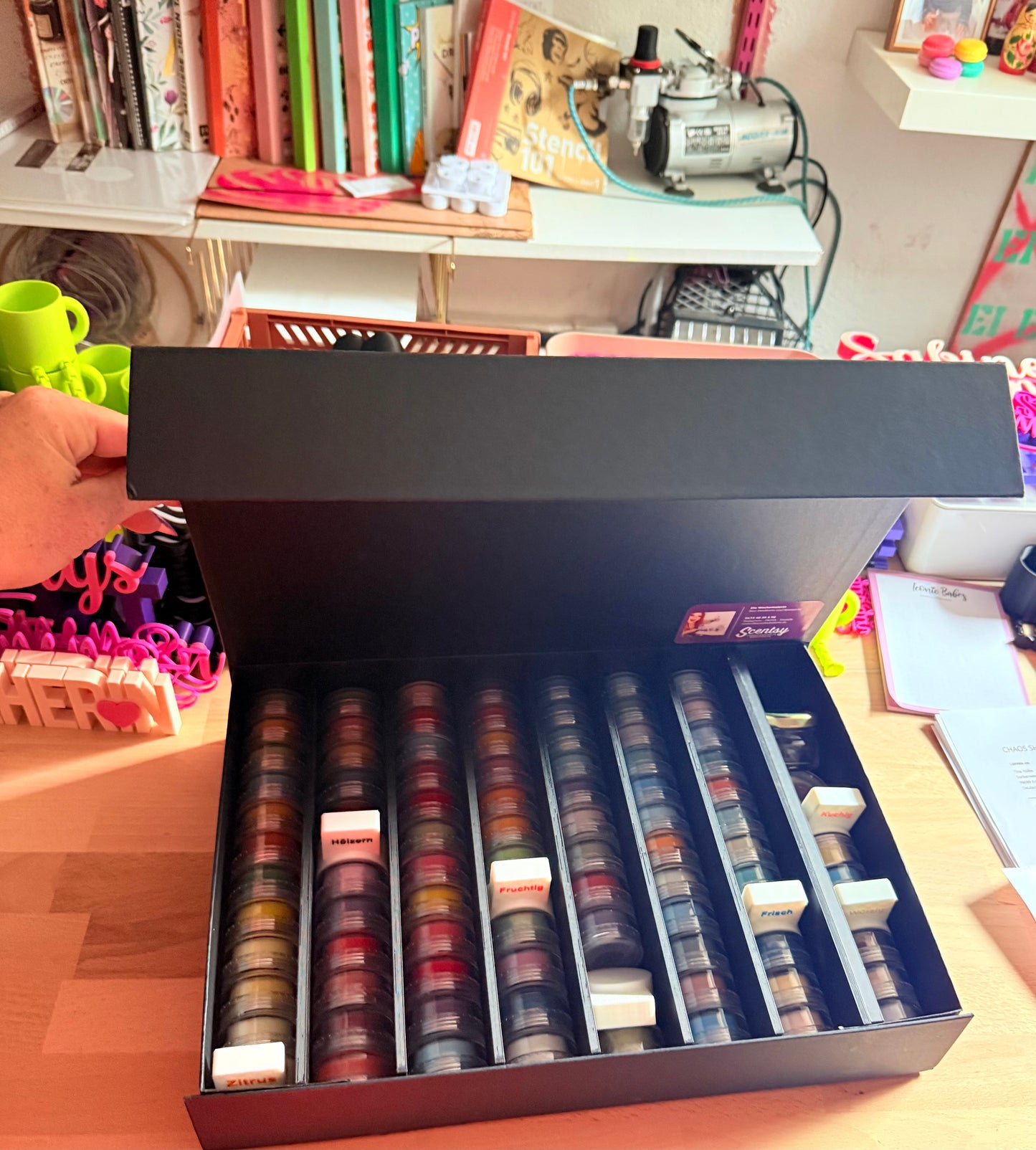 Edle Aufbewahrungsbox schwarz