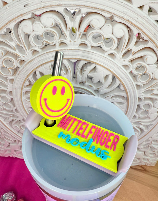 Clip-on Schild „MITTELFINGER Modus“