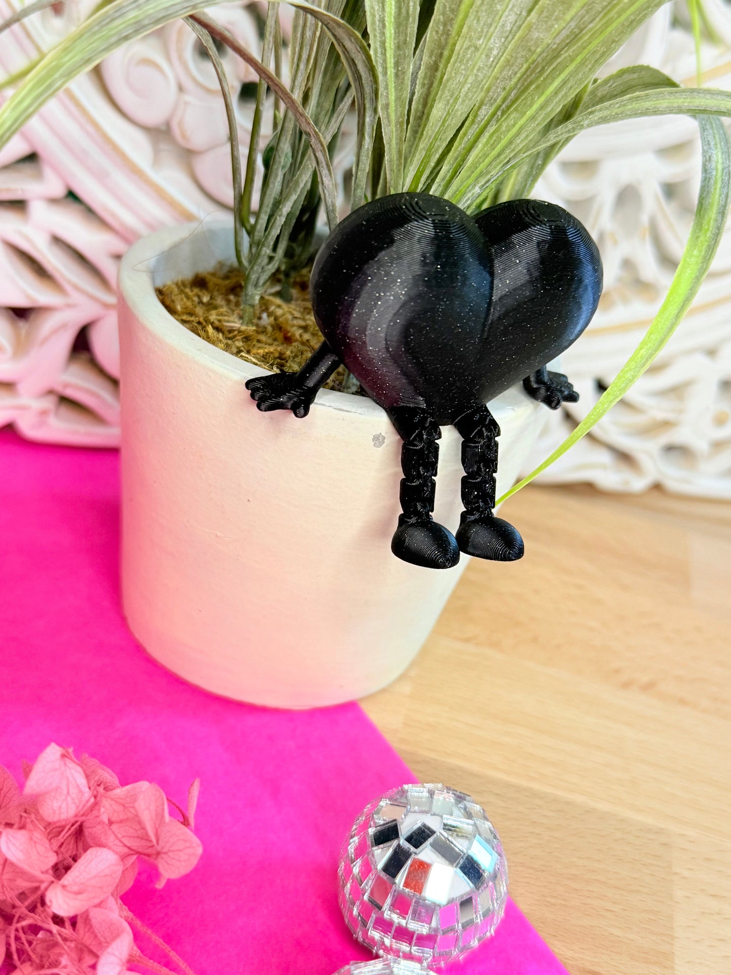 Bewegliches Glitzer-Herz – 3D-Liebe mit Stil