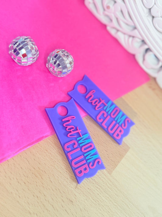 Clip-on Schild „hot MOMS CLUB“