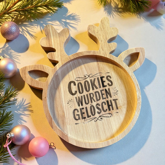 Rentier-Bambus-Tablett 4 Varianten