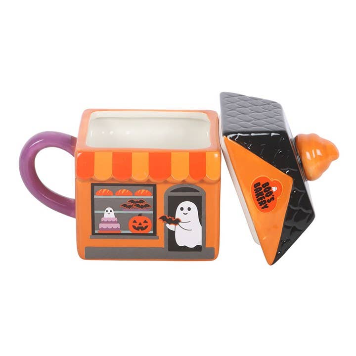 Boo's Bäckerei Halloween-Becher mit Deckel