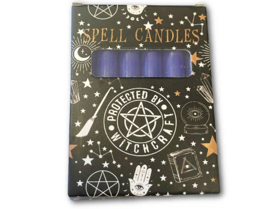 Violette Zauberkerze