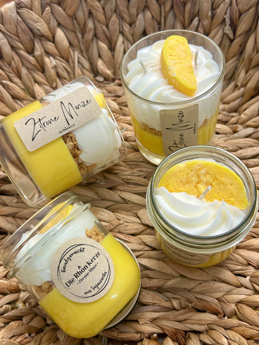 Zitrone Minze Mini Food Kerze Vorbestellung