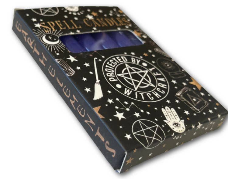 Violette Zauberkerze