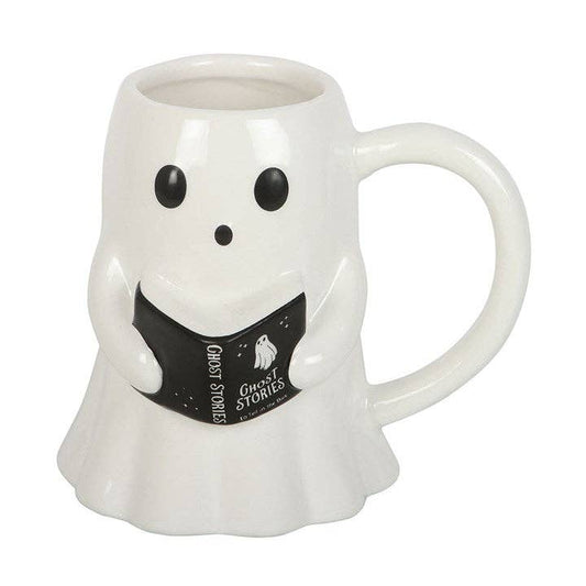 Geistergeschichten Lesender Geist Halloween-Tasse