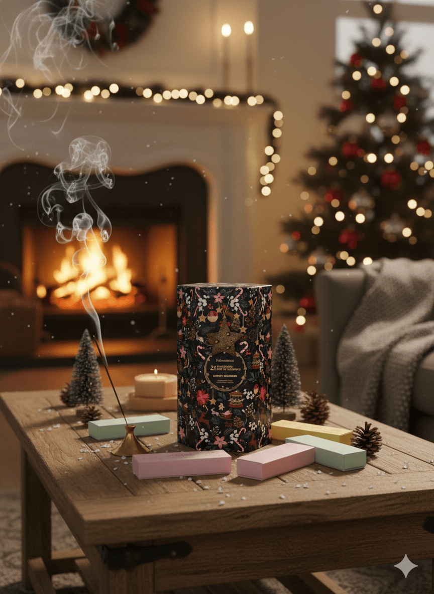 Adventskalender mit 240 Räucherstäbchen – 24 festliche Düfte