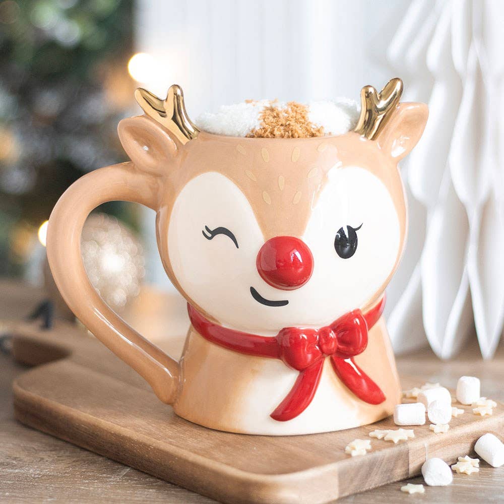Ruby the Reindeer Becher mit Kuschelsocken