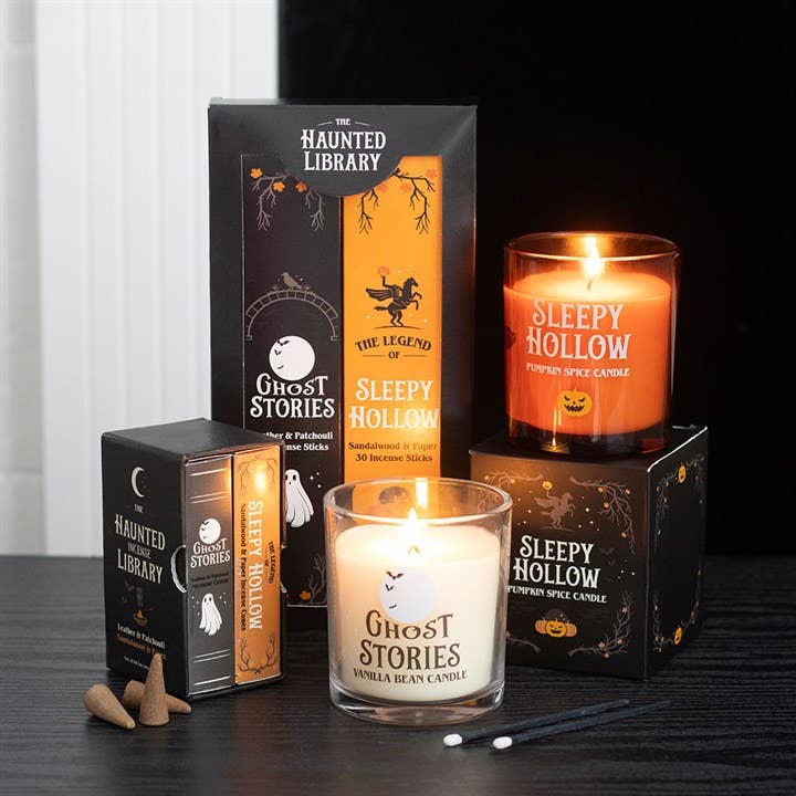 Set mit 2 „Haunted Library“ Halloween-Räucherstäbchen-Packungen