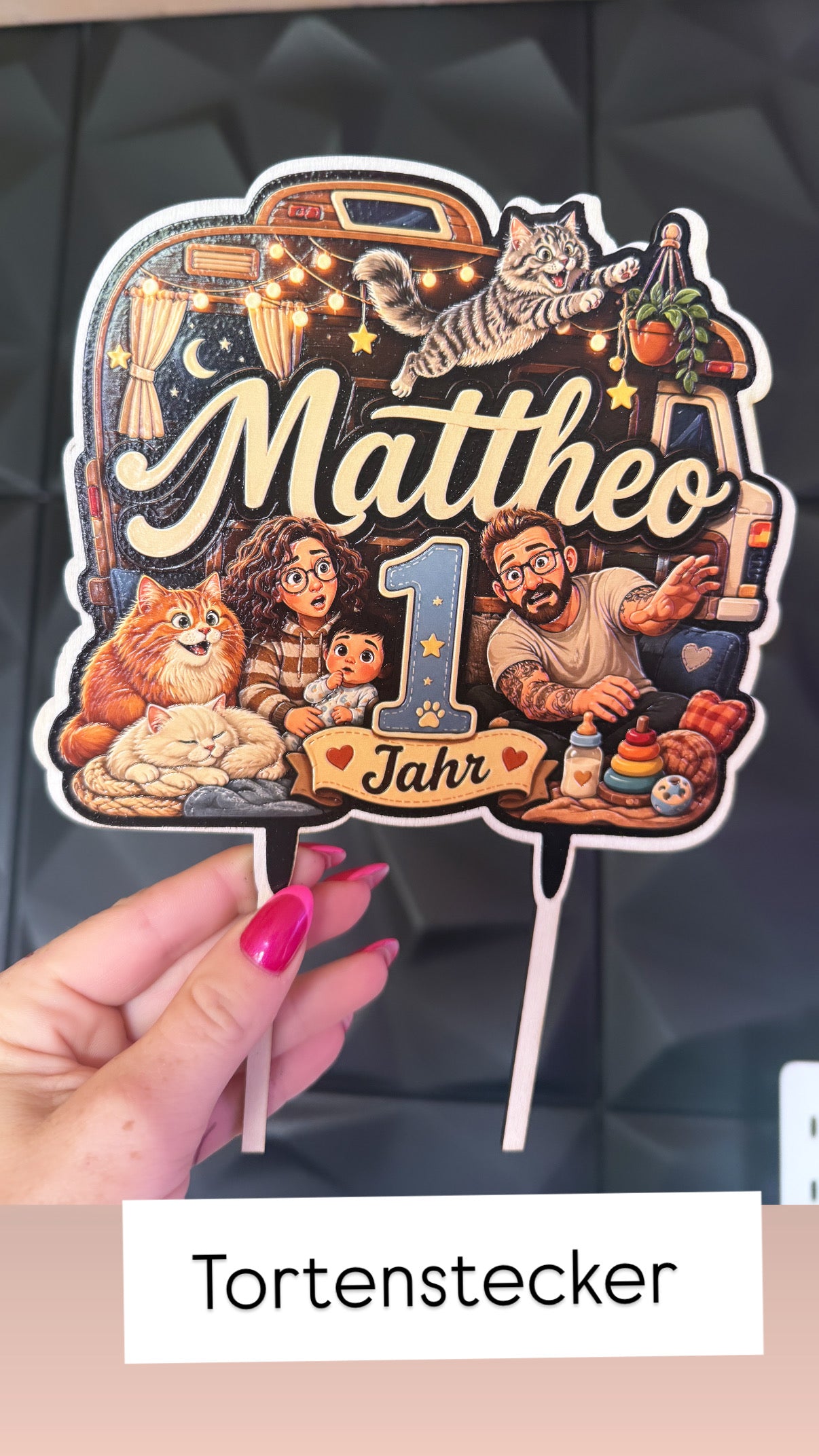 Tortenstecker personalisiert