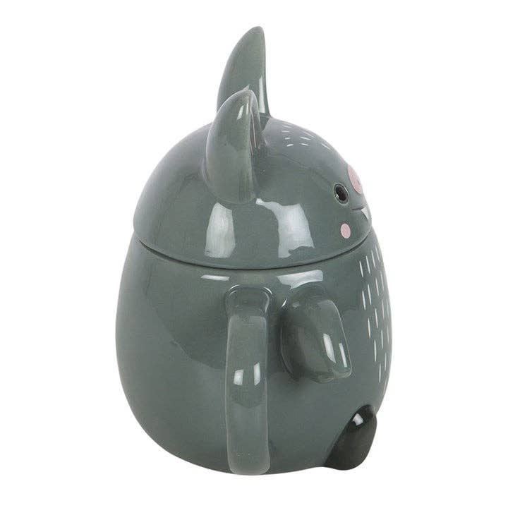 Niedliche Fledermaus-Halloween-Tasse mit Deckel