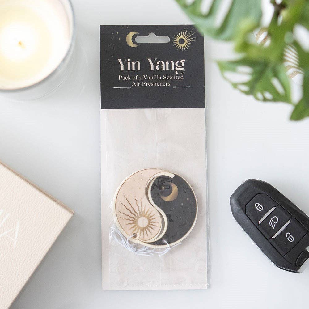 Packung mit 2 Yin-Yang-Vanille-Duftlufterfrischern