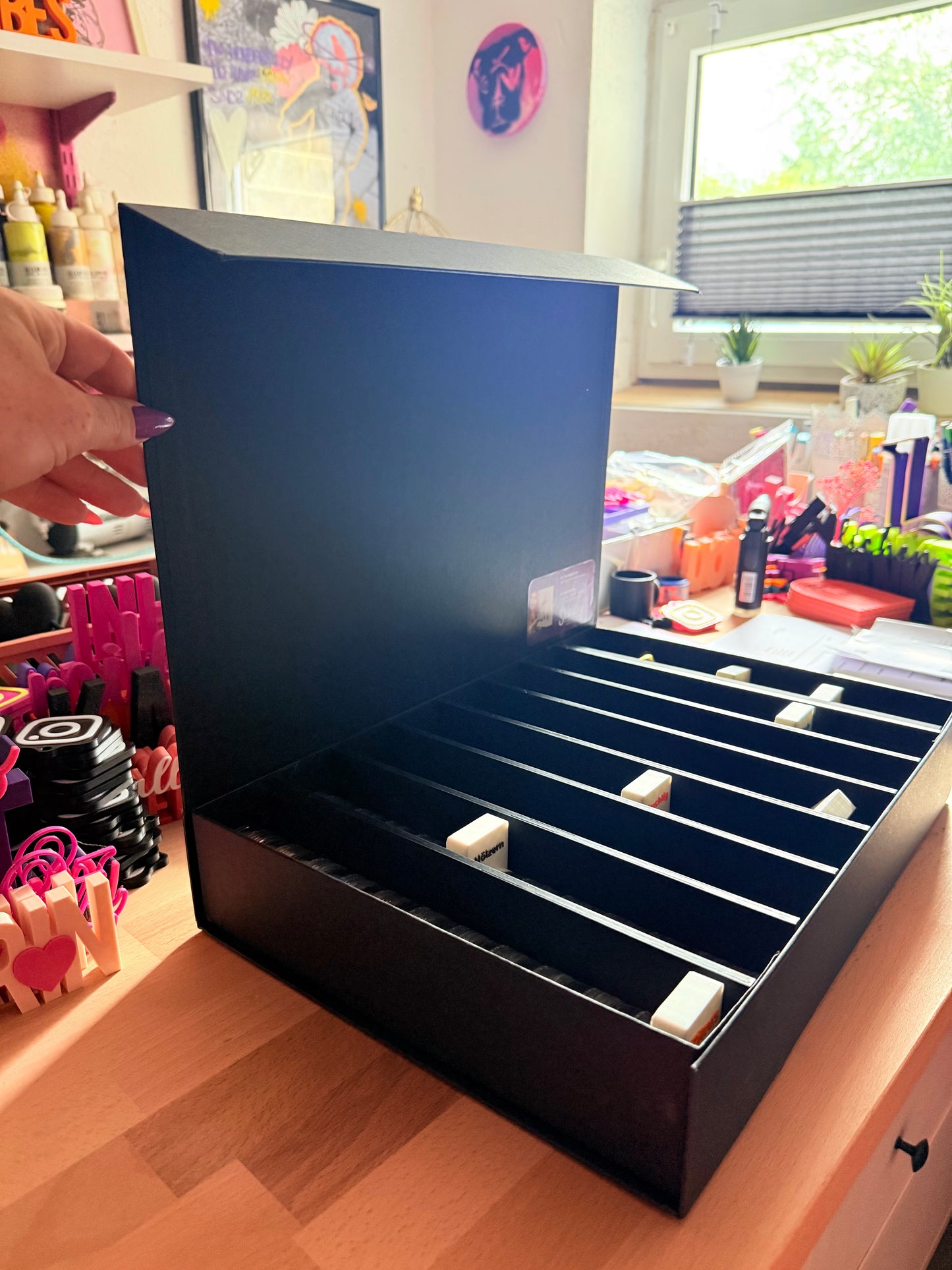 Edle Aufbewahrungsbox schwarz