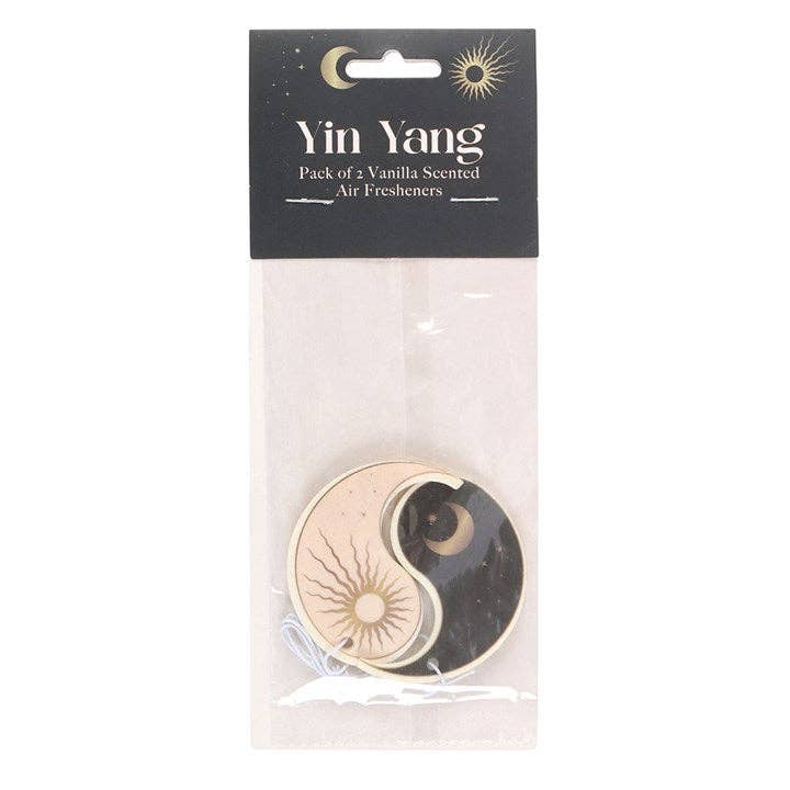 Packung mit 2 Yin-Yang-Vanille-Duftlufterfrischern