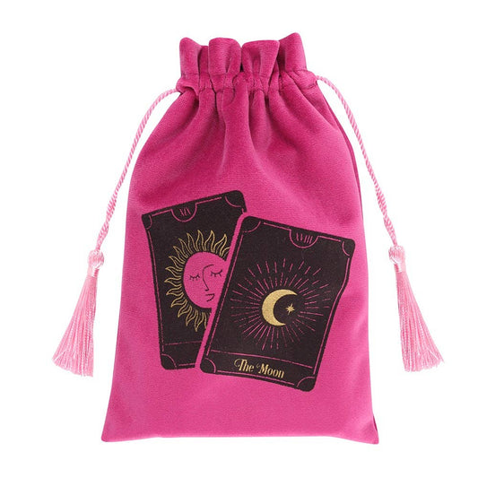 Rosa Tarotkartenbeutel