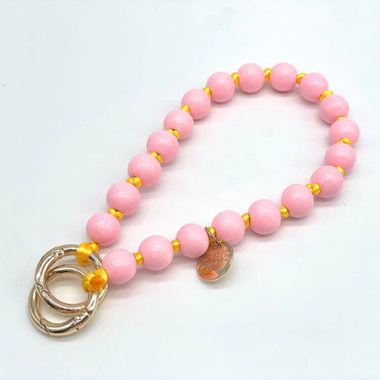 Handykette kurz Holz 3in1  Bag Charm & Schlüsselanhänger