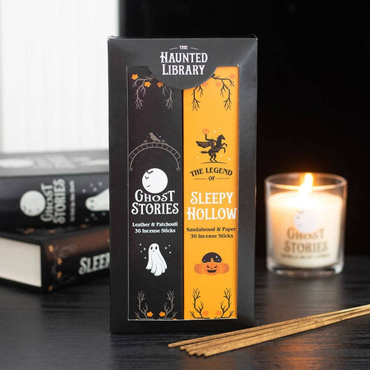 Set mit 2 „Haunted Library“ Halloween-Räucherstäbchen-Packungen