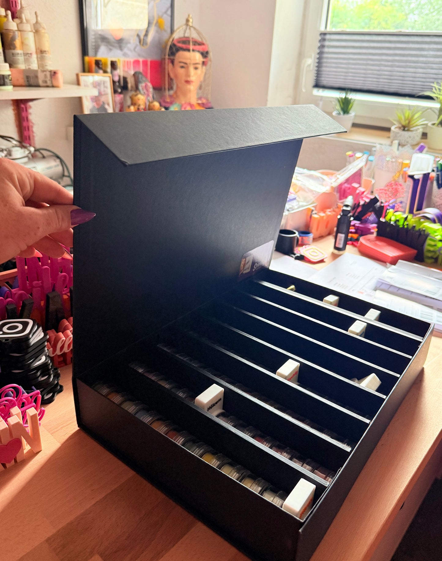 Edle Aufbewahrungsbox schwarz