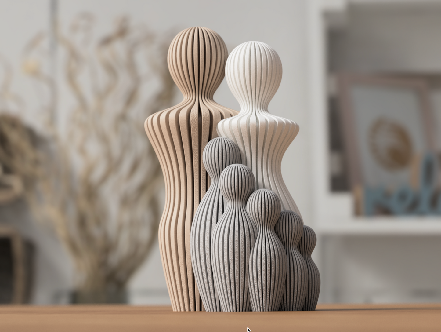 Familie – als stilvolle 3D-Figur für dein Zuhause