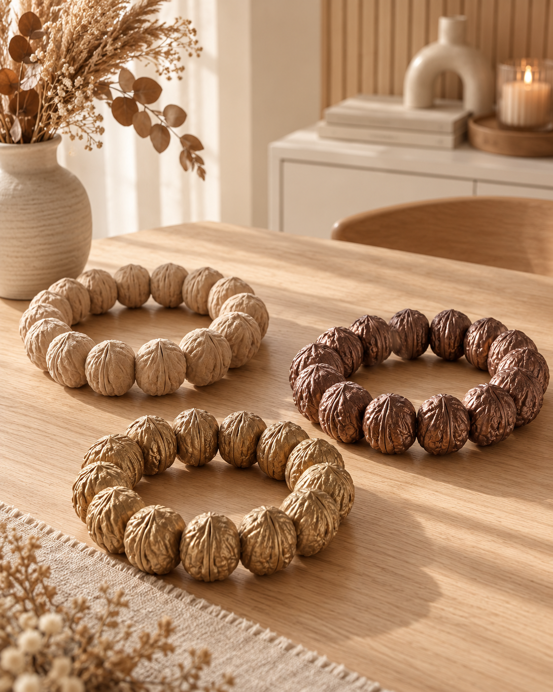 Walnusskranz – Herbst und Winter Deko | 3D-gedruckt