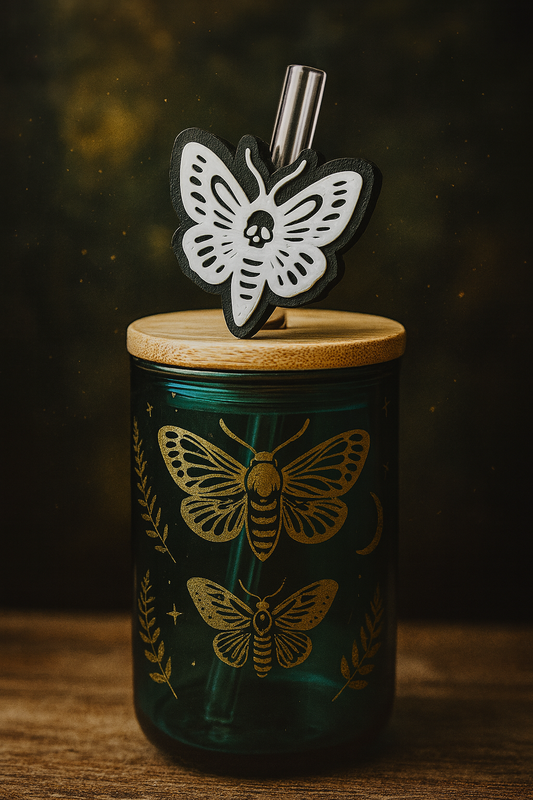 Strohhalm-Accessoire „Witchy Moth“ 🦋