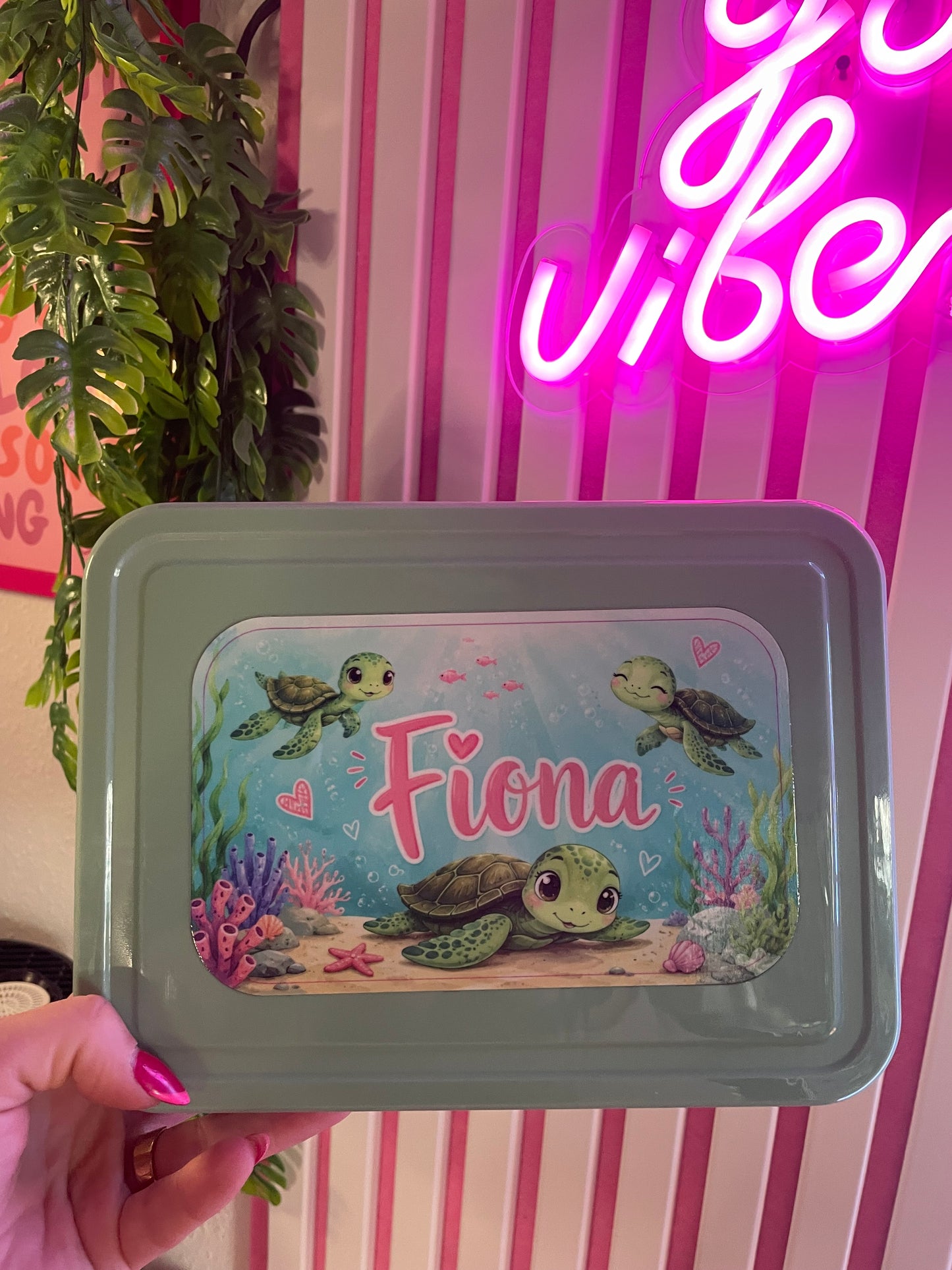 Personalisierte Brotdose mit Fächern | 1330 ml Bento Lunchbox mit UV-Druck | verschiedene Farben