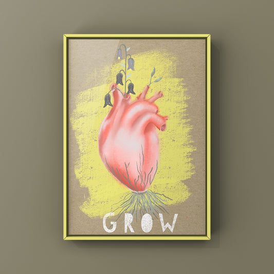 Grow – Kunstdruck von Frau Kunst Chaos