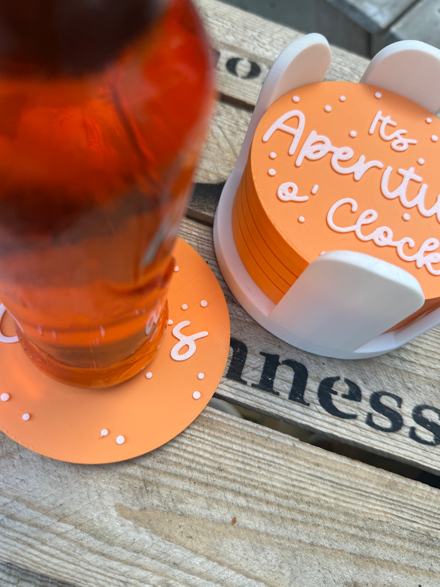 Untersetzer-Set „Orange Vibes“ 🍊✨