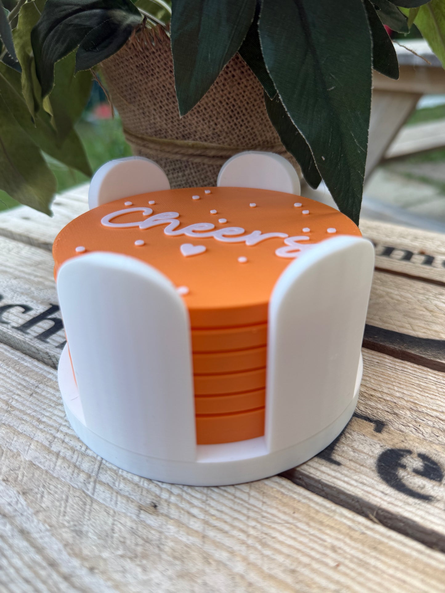 Untersetzer-Set „Orange Vibes“ 🍊✨