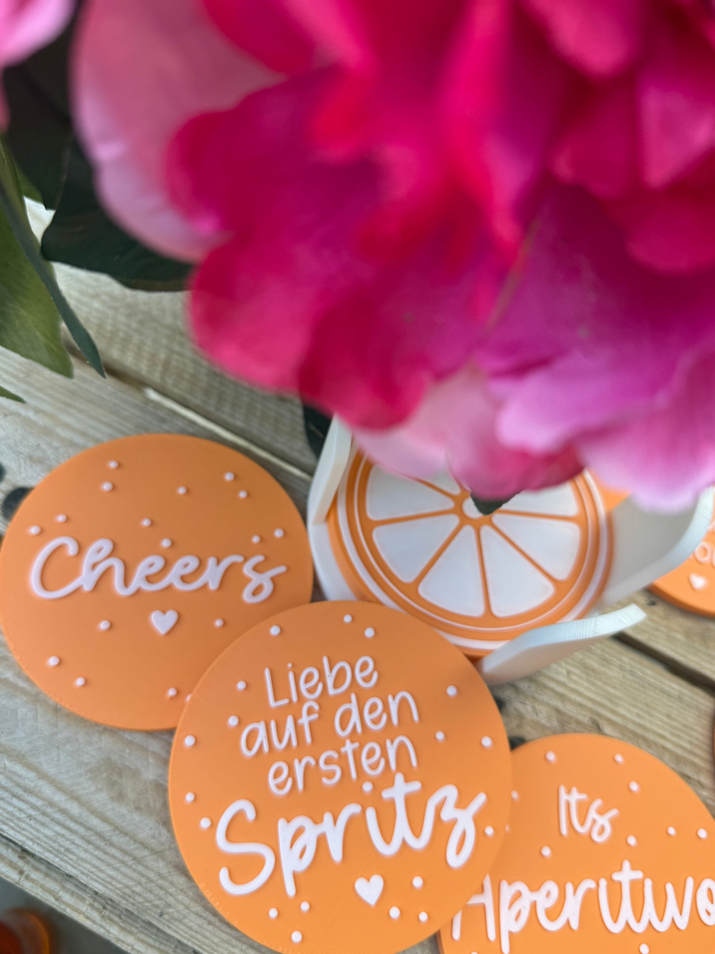 Untersetzer-Set „Orange Vibes“ 🍊✨