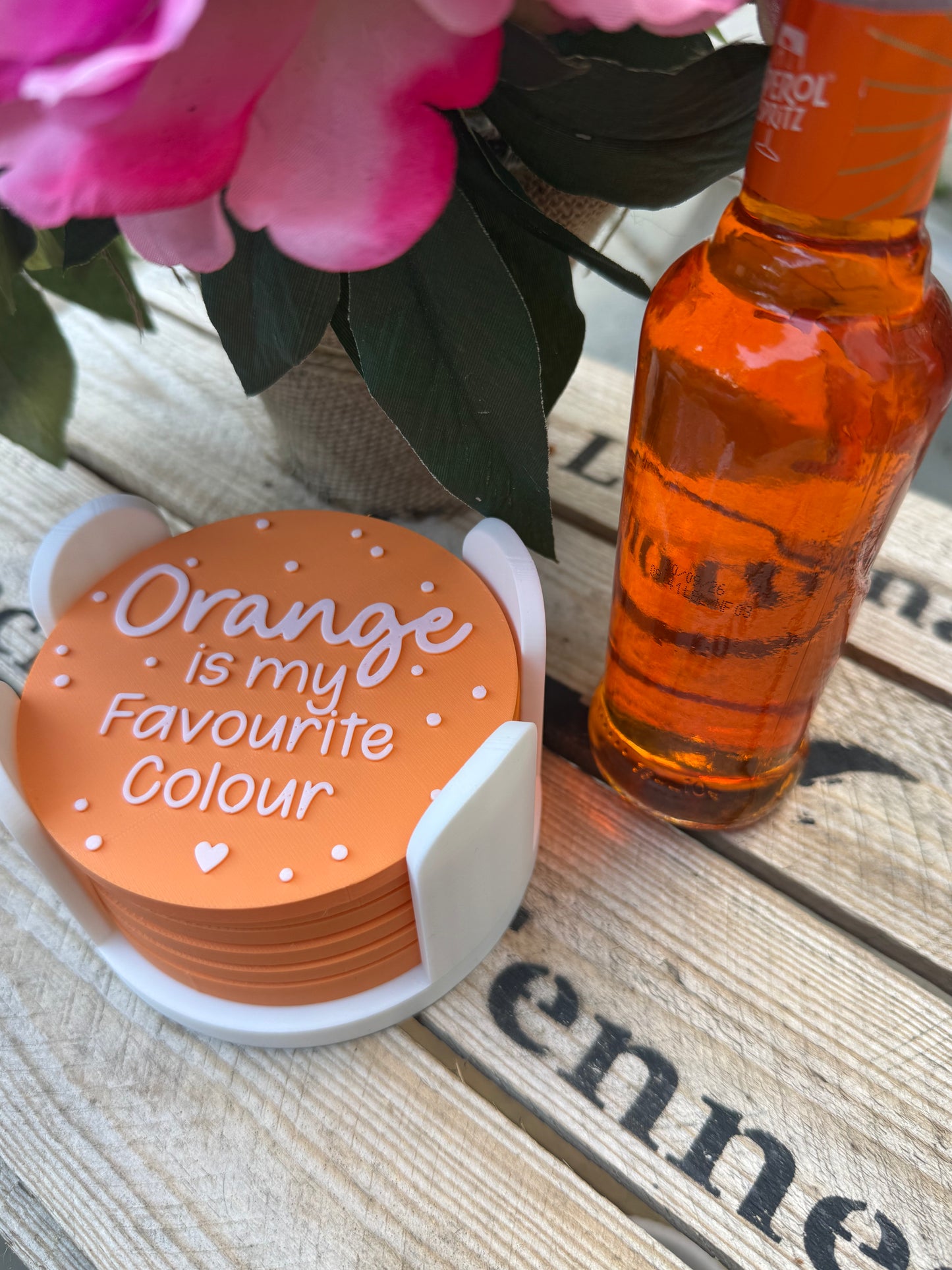Untersetzer-Set „Orange Vibes“ 🍊✨