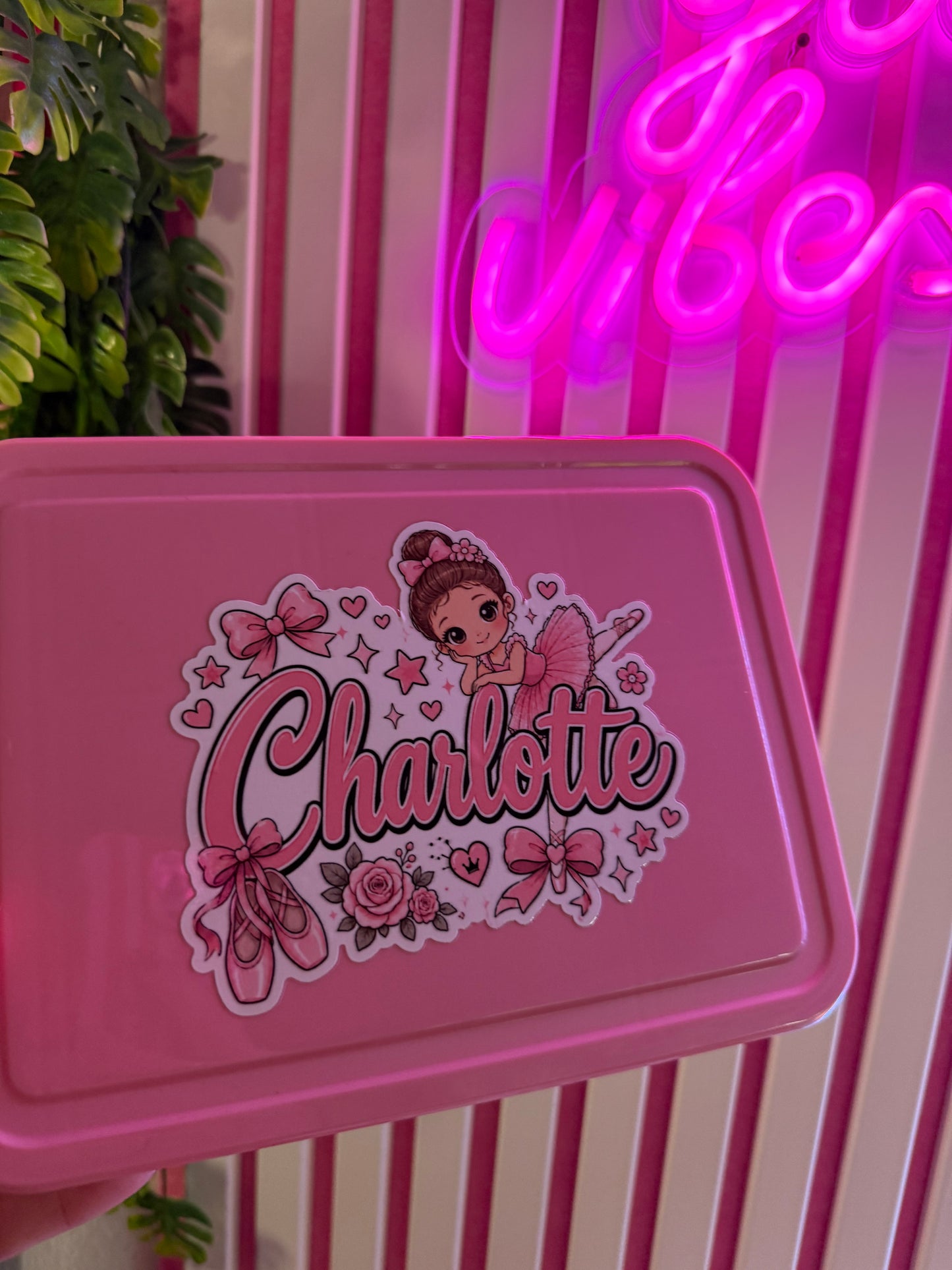 Personalisierte Brotdose mit Fächern | 1330 ml Bento Lunchbox mit UV-Druck | verschiedene Farben