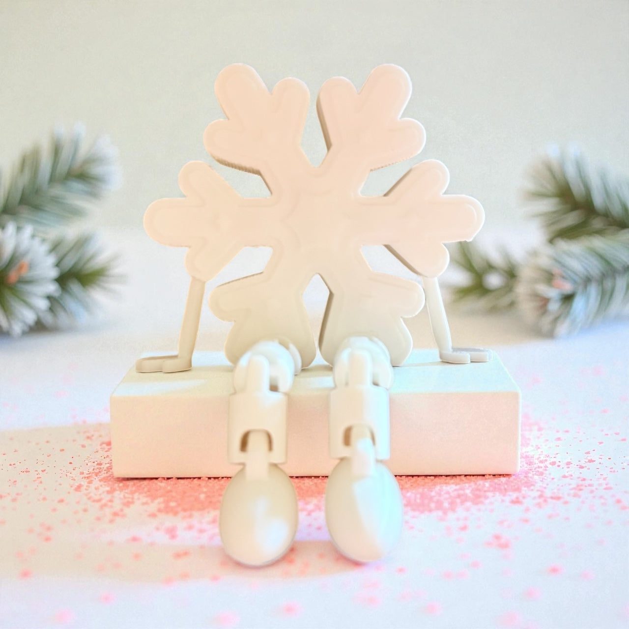 Sitzende Schneeflocke