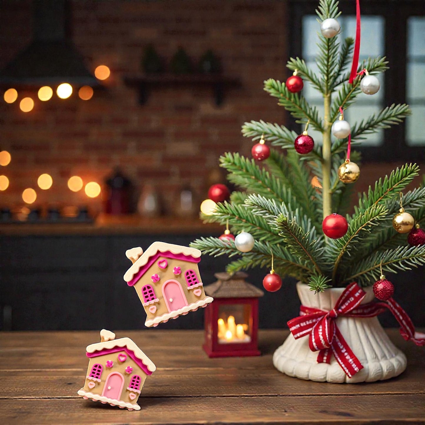 Lebkuchenhaus-Strohhalmaufsatz