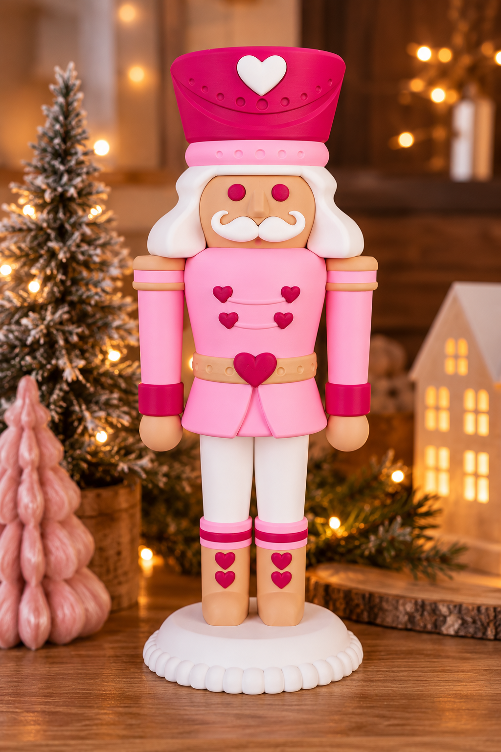 Nussknacker – Rosa oder Braun – 24 cm oder XXXL 54 cm