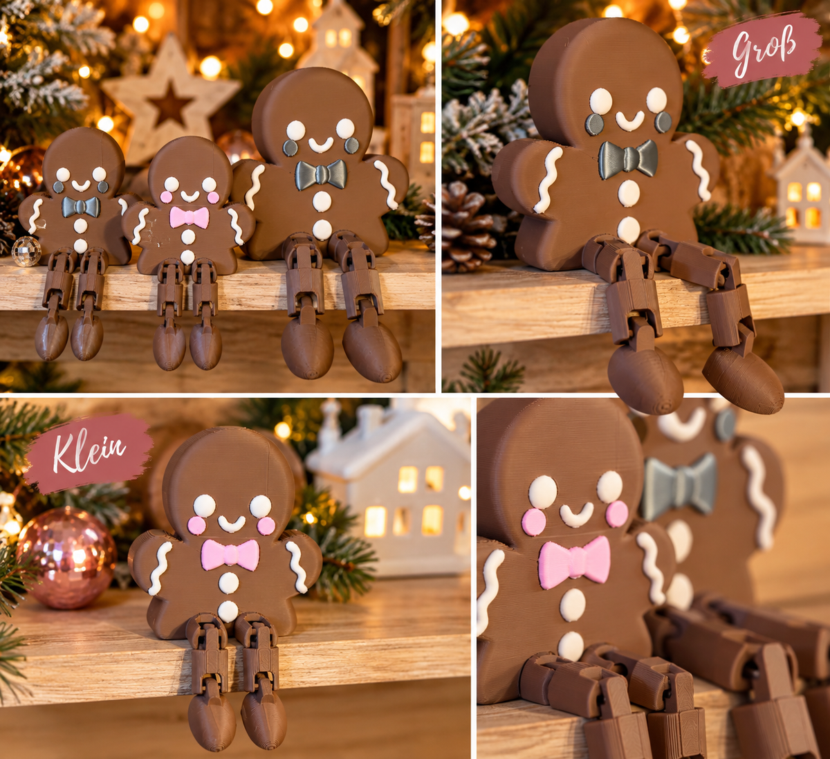 Lebkuchenfigur mit beweglichen Beinen