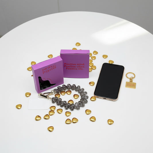 Handykette kurz WILD HEARTS GRAU