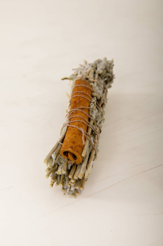 Salbei-Bündel mit Zimt | Natürliches Räucherwerk