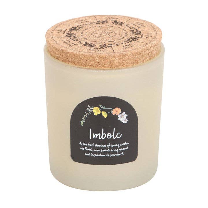 Imbolc Gewürz-Vanille-Rad des Jahres Kerze
